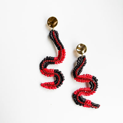 Temptation Earrings - Red