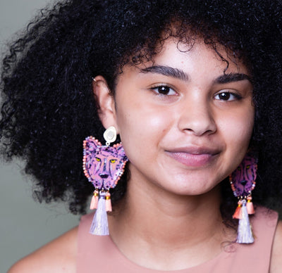 Pink Panther Earrings
