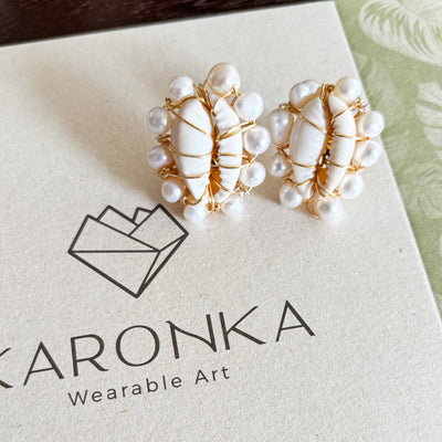Cowrie Studs