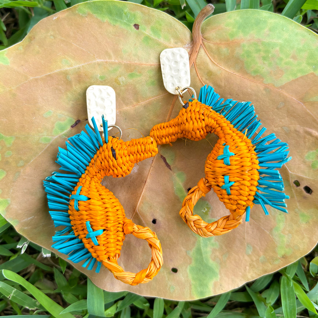 Caballito Earrings - Orange