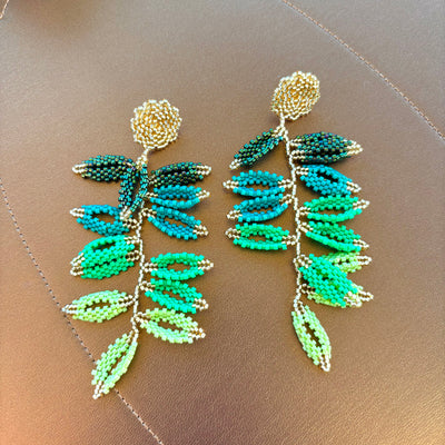 Ombré branch Miyuki Earrings