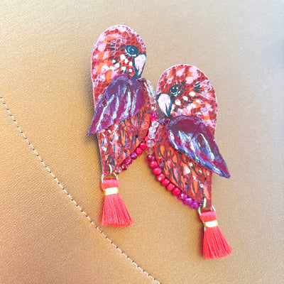 Red Mini Parrots