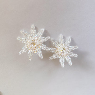 Mini bromelia earrings