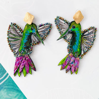 El Colibrí - Hand Painted