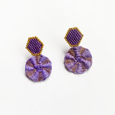 Mini Hexagon Earrings