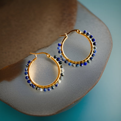 Chill blue Hoops