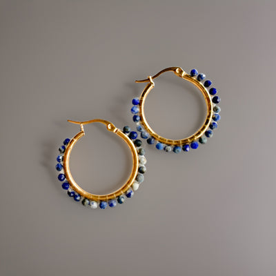 Chill blue Hoops