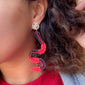 Temptation Earrings - Red