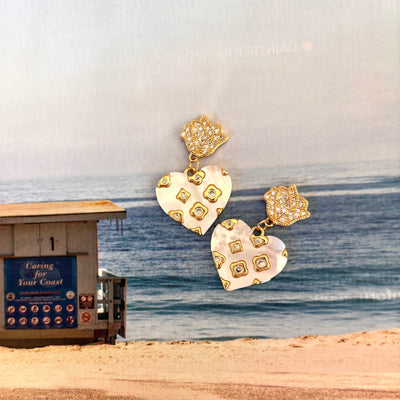 Pearly Hearts Earrings