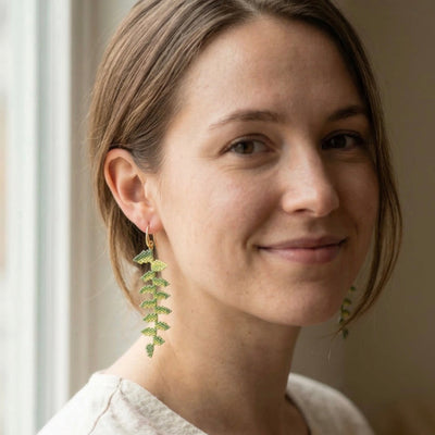 Fern Miyuki Earrings