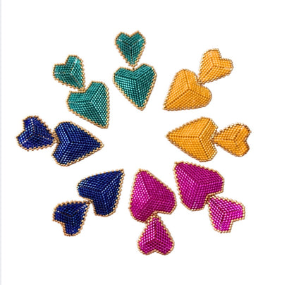 Double Heart 💕 Earrings